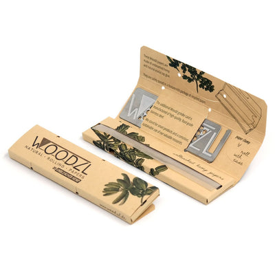 33x Woodzl Longpapers Classic Unbleached Hemp - 1TIP