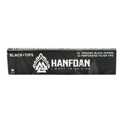 Hanfdan Black Long Papers mit oder ohne Tipblock - 1TIP